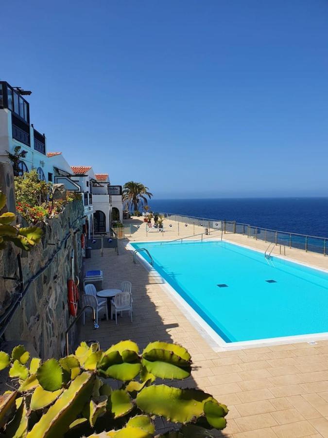 Very Romantic Seaview Apartment Patalavaca Mogan With Warm Pool Buitenkant foto